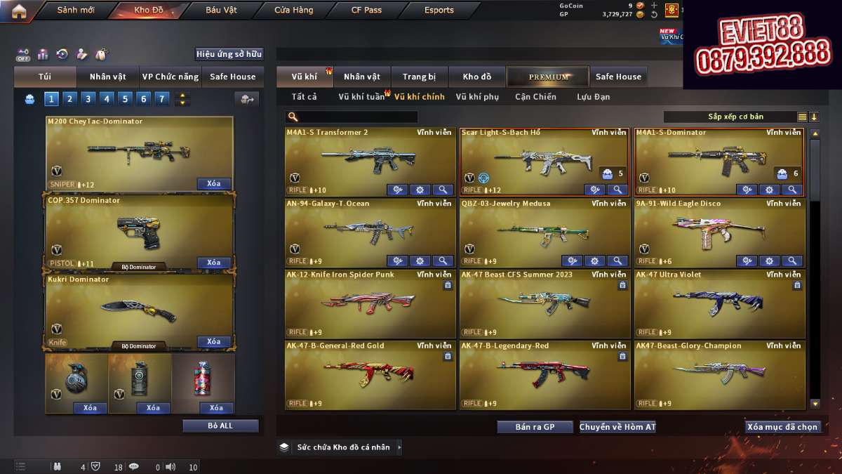 shop acc cf uy tin gia re